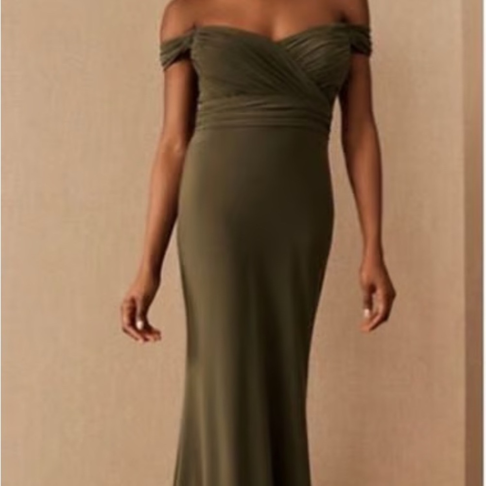 BHLDN Olive Maxi Dress